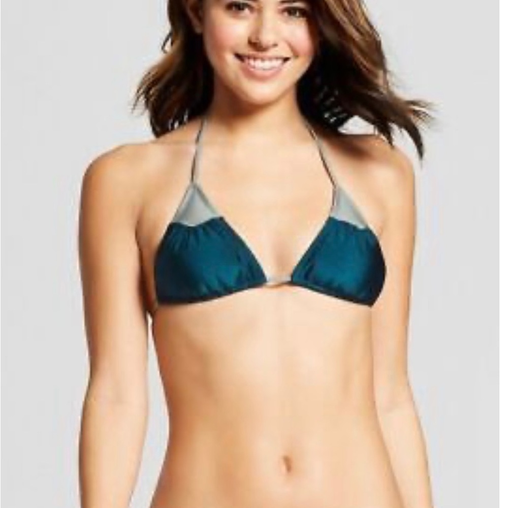 women’s Teal Bikini Swim Top and matching Hipster Bottom